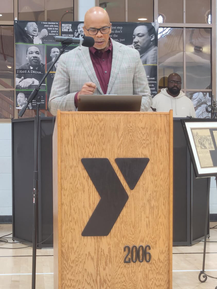 André Blythe speaking